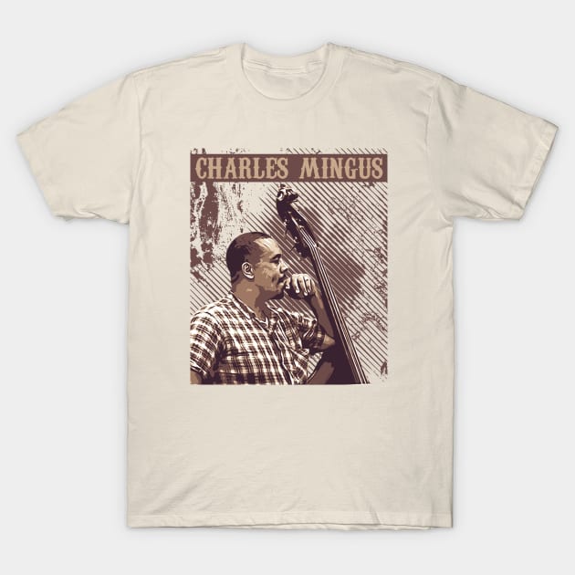 Charles Mingus // Jazz vintage T-Shirt by Degiab